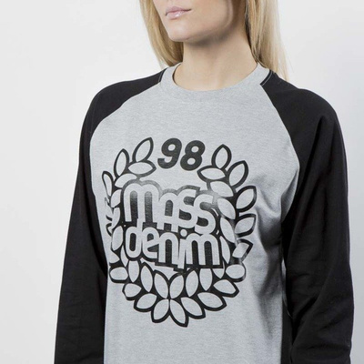 Mass DNM koszulka damska Longsleeve Base Reglan WMNS - light heather grey / black