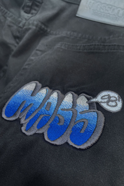 Mass DNM spodnie Wall Pants Extra baggy Fit - czarne