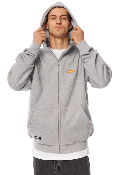 Mass DNM bluza Sweatshirt Mini Box Zip Hoody szara