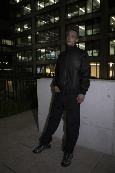 Mass DNM kurtka Jacket Athletic Leather - czarna