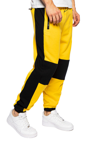 Mass DNM spodnie dresowe Berg Sport Sweatpants - żółte