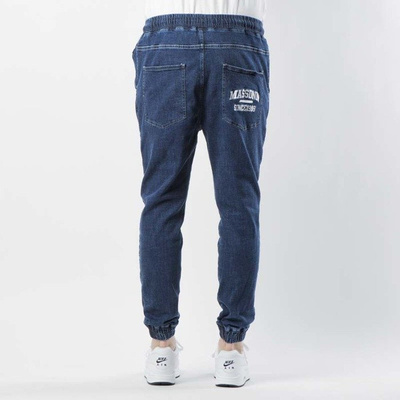 Mass DNM spodnie Joggers Jeans Sneaker Fit Campus - dark blue