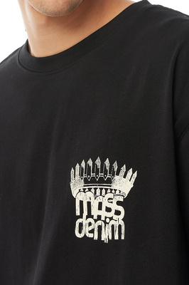 Mass Denim Koszulka Crown T-shirt czarna