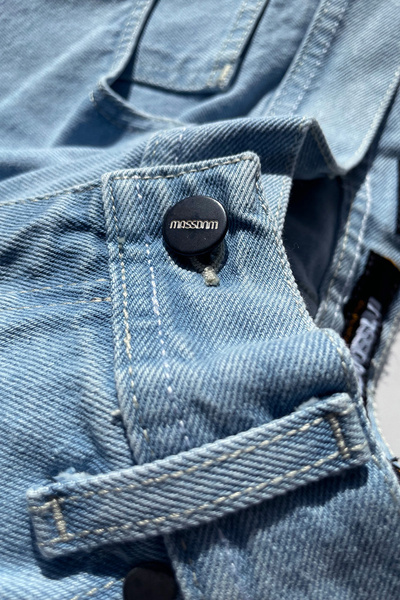 Mass DNM szorty Box Jeans Shorts relax fit - jasnoniebieskie