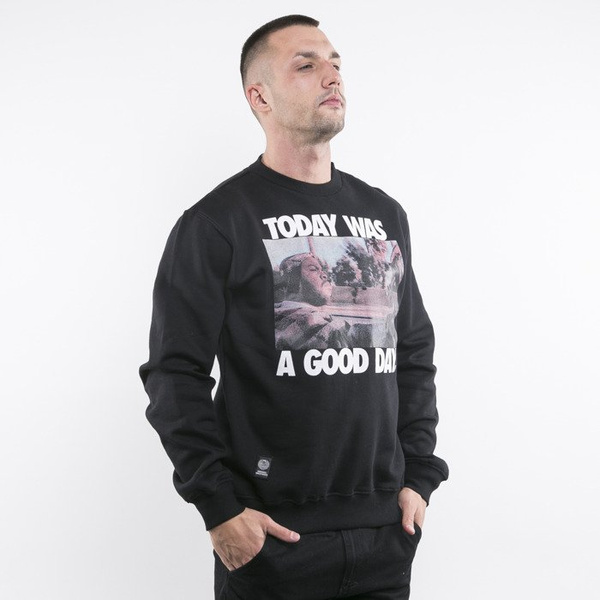 Mass Denim bluza crewneck Today black