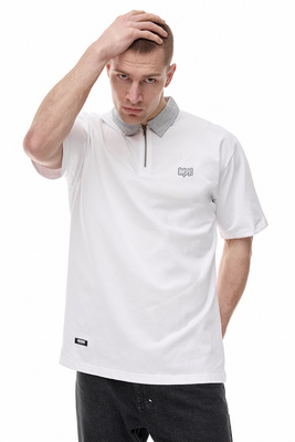 Mass DNM koszulka Signature Patch Polo - biała