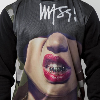 Bluza Mass Denim Sweatshirt Crewneck Goldie - black