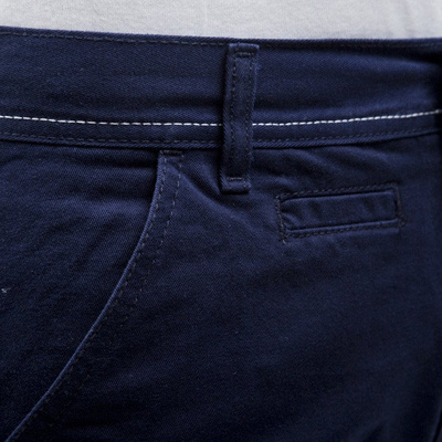 Mass Denim spodnie chino Base straight fit navy