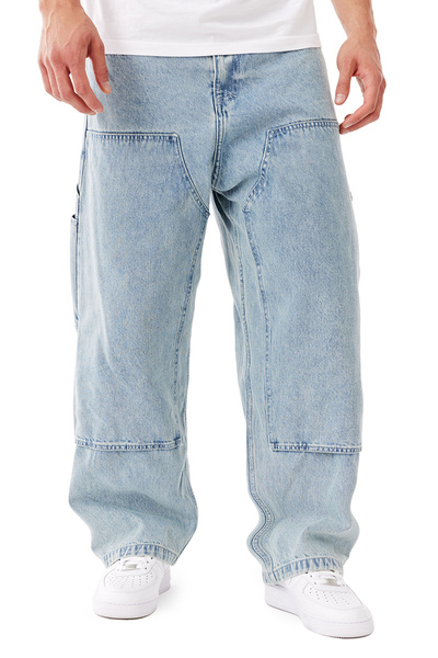 Mass DNM spodnie Jeans Worker Extra Baggy Fit - niebieskie