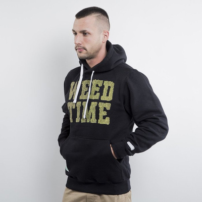 Mass Denim bluza hoody Weed Time black