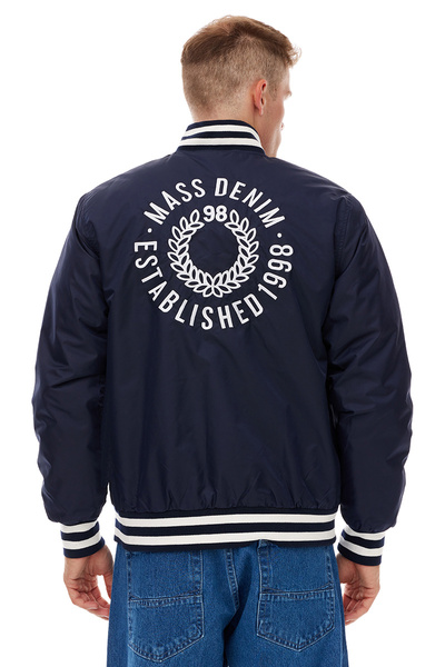 Mass DNM kurtka zimowa Elementary Satin Jacket - granatowa