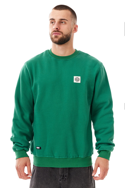 Mass DNM bluza Sweatshirt Patch Crewneck - zielona