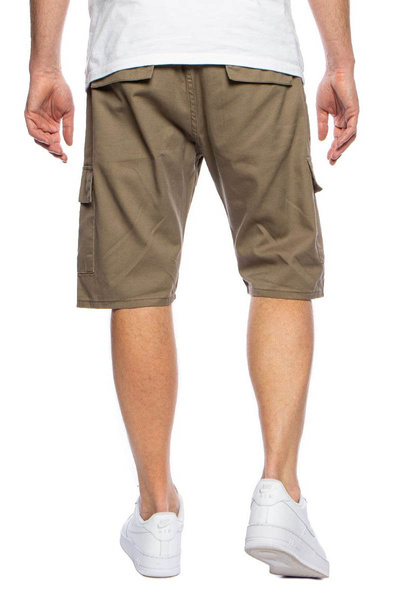 Mass Denim Szorty Cargo Shorts straight fit - beżowe
