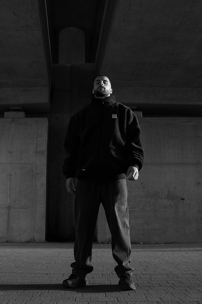 Mass DNM kurtka Patch Teddy Zip Jacket - czarna