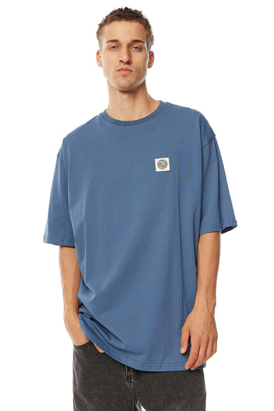 Mass Denim Patch T-shirt stalowa