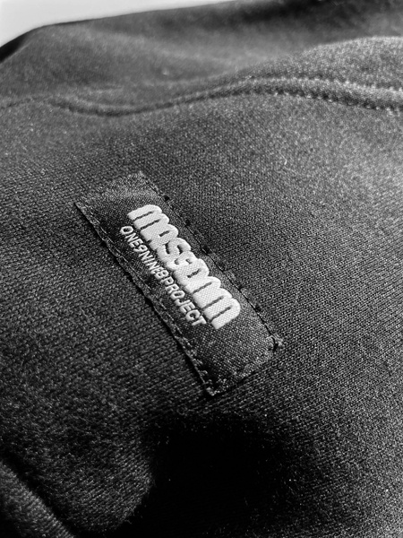 Mass DNM bluza Sweatshirt Signature Patch Zip Hoody - czarna