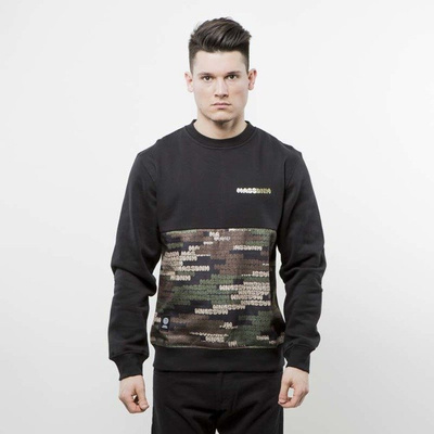 Mass Denim bluza crewneck Phat Camo black