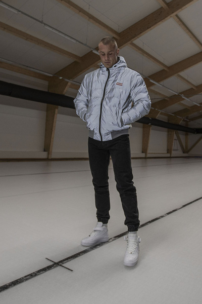 Mass DNM kurtka zimowa Jacket Mini Box Silver - refleksyjna
