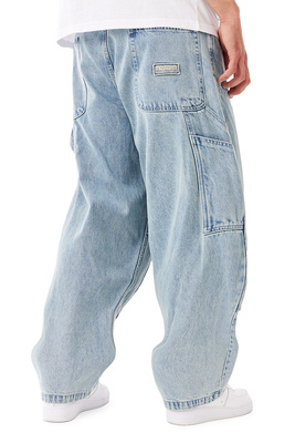 Mass DNM spodnie Jeans Worker Extra Baggy Fit - niebieskie