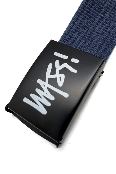 Mass DNM pasek Belt Signature - granatowy