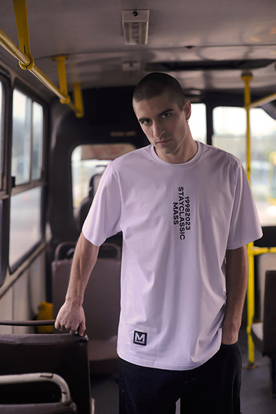 Mass DNM koszulka Stay Classic T-shirt - biała