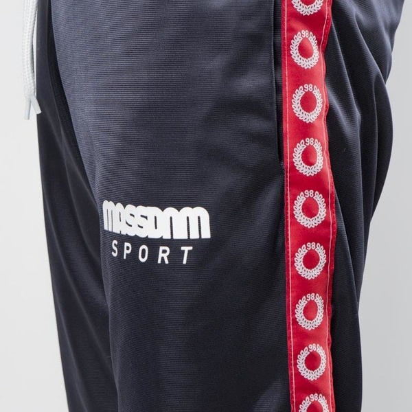Mass DNM spodnie dresowe Trackpants Stripe - navy / red QUICKSTRIKE