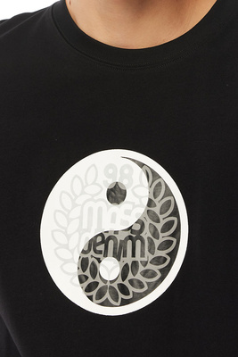 Mass Denim Ying Yang T-shirt czarna