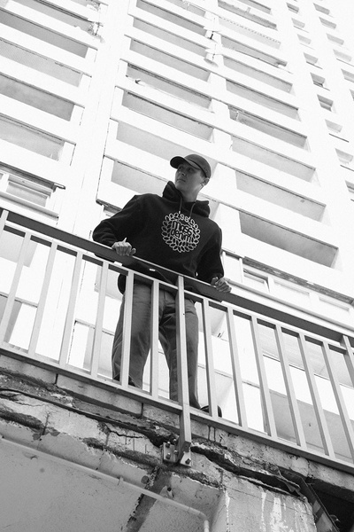 Mass DNM bluza Sweatshirt Patchwork Hoody szara