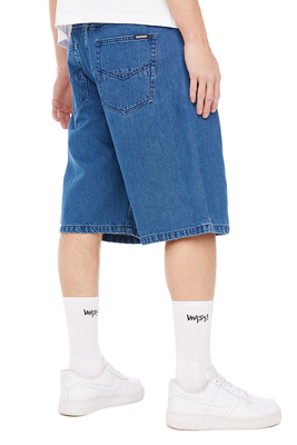 Mass DNM szorty Slang Jeans Shorts baggy fit - niebieskie