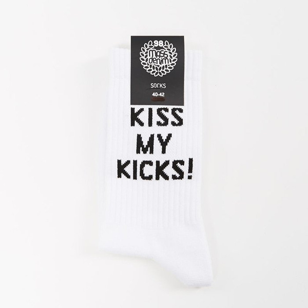 Skarpety Mass Denim socks Kiss Quarter white SS 2017