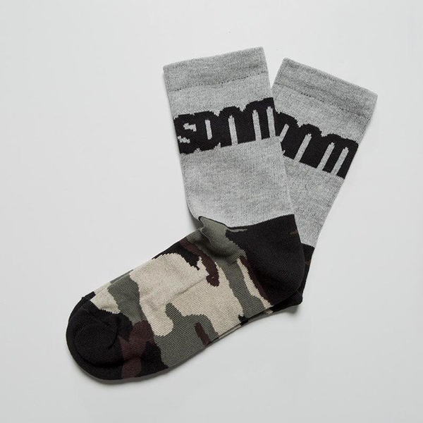 Mass DNM skarpety Half Camo Socks light heather grey