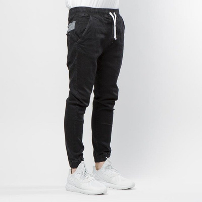 Mass DNM spodnie Fang Joggers Jeans Trap Fit - black