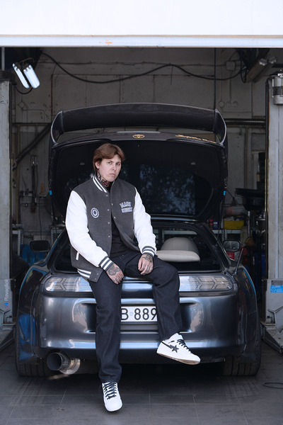 Mass DNM kurtka Jacket Athletic Baseball - ciemnoszara