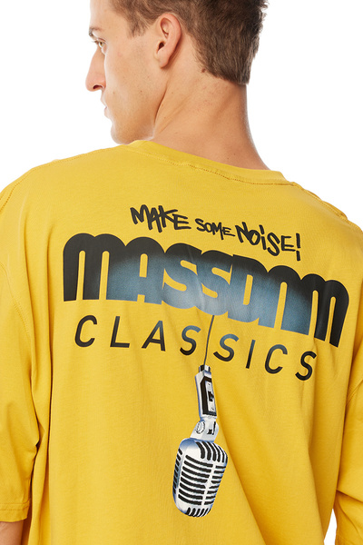 Mass Denim Koszulka Noise T-shirt żółta