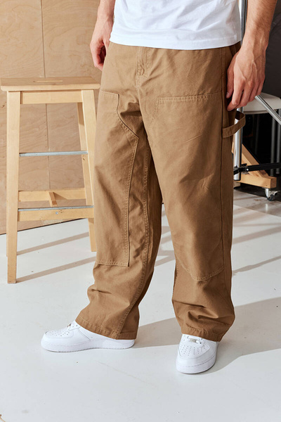 Mass DNM spodnie Pants Worker Extra Baggy Fit - beżowe