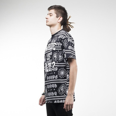 Mass Denim koszulka t-shirt Where is Eazy black