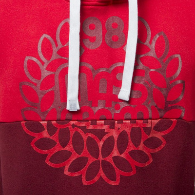 Mass Denim bluza sweatshirt Base Cut hoody red / claret
