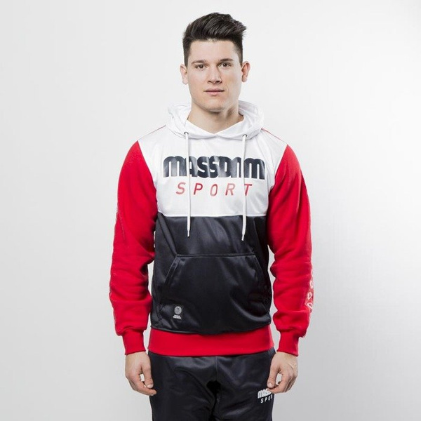 Mass DNM bluza Sweatshirt Hoody Stripe - navy / red QUICKSTRIKE
