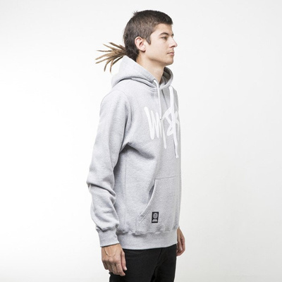 Mass Denim bluza sweatshirt Signature hoody light heather grey