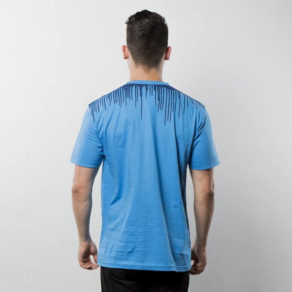 Koszulka Mass Denim T-shirt Drip Top - blue