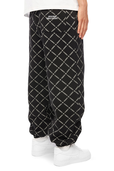 Mass DNM spodnie dresowe Monogram Baggy Fit Sweatpants - czarne