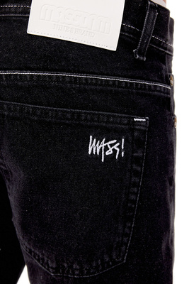 Mass DNM spodnie Signature 2.0 Jeans Tapered Fit - sprane czarne