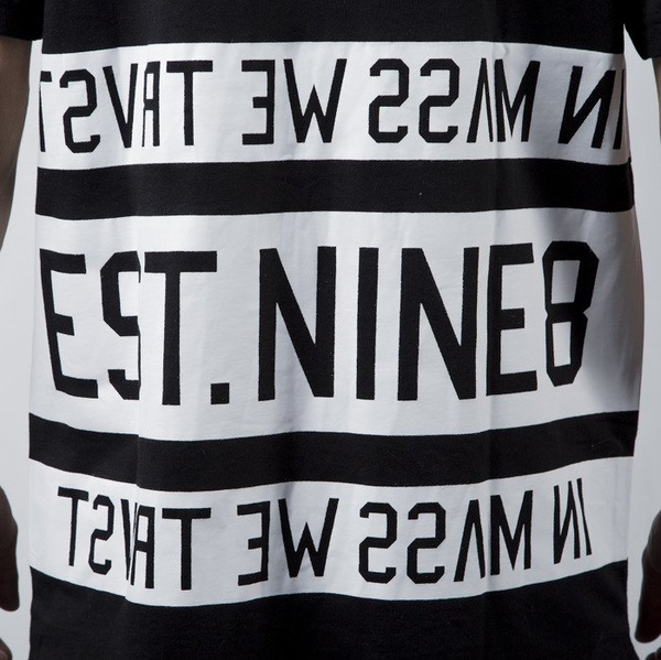 Mass Denim t-shirt koszulka Dyme long fit black BLAKK