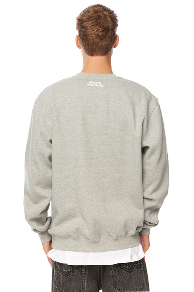 Mass DNM bluza Sweatshirt Patch Crewneck - szara