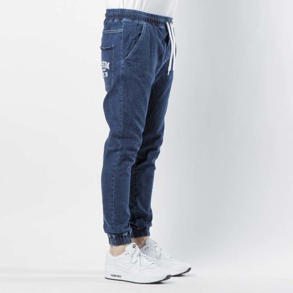Mass DNM spodnie Joggers Jeans Sneaker Fit Campus - dark blue