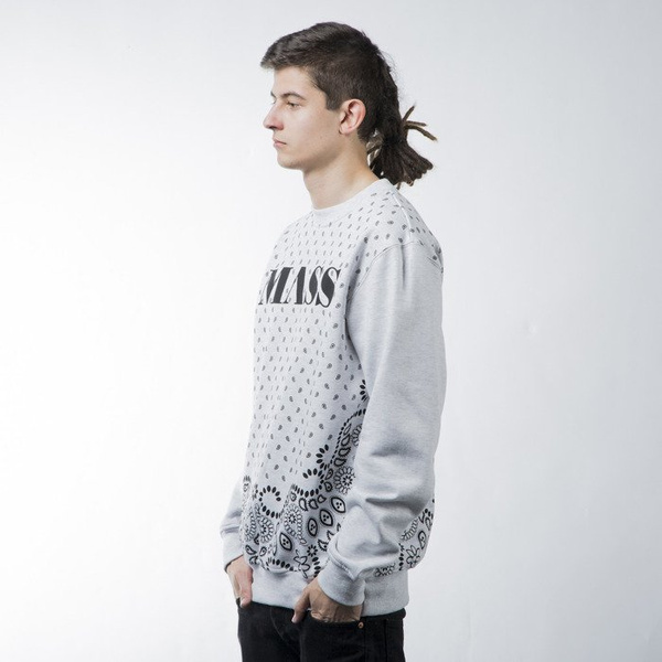 Mass Denim sweatshirt bluza Bandana crewneck white BLAKK