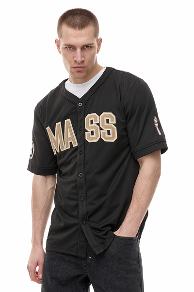 Mass DNM koszula Club Mesh Baseball Shirt - czarna