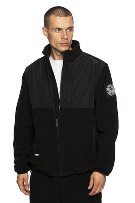 Kurtka polarowa Mass Denim Berg Polar Fleece - czarna