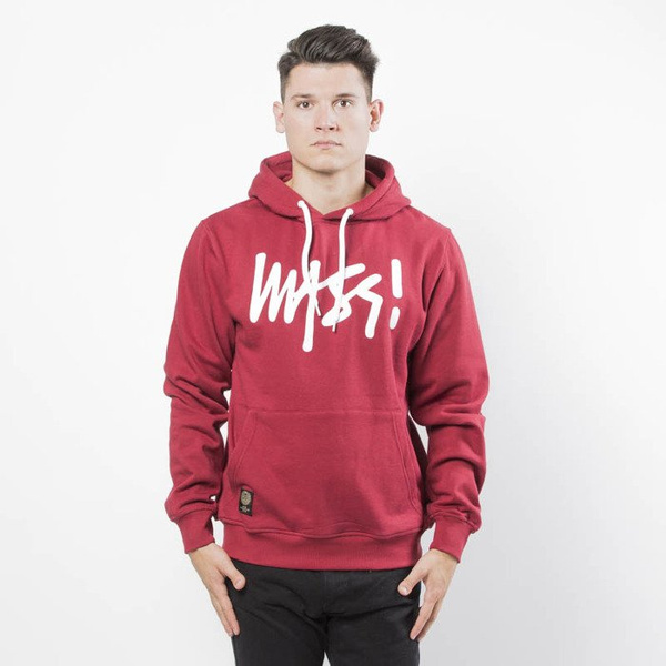 Mass DNM bluza Sweatshirt Hoody Signature - claret