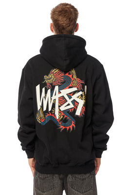 Mass DNM bluza Sweatshirt Dragon Hoody zip czarna